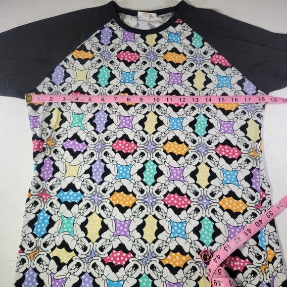 Set of 2Disney Mickey & Minnie Mouse LuLaRoe Raglan Shirts Size Small - Picture 12 of 16